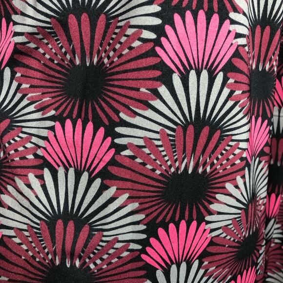 Tracy Negoshian Shelby Layered Flowers black pink gray shift dress Medium NWT - Picture 13 of 14